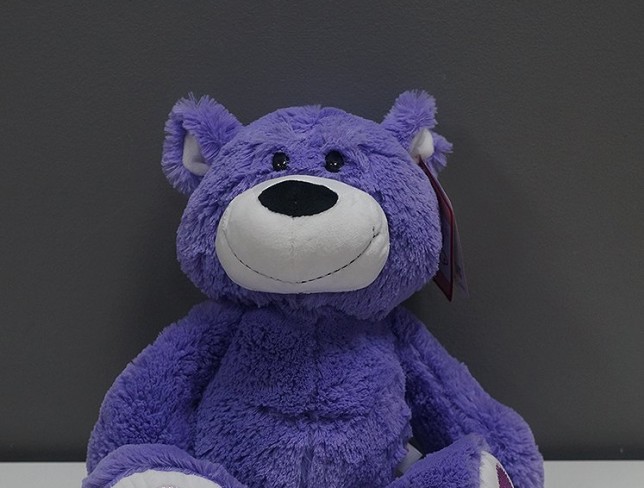Bear Andryusha Purple, Height 45 cm photo